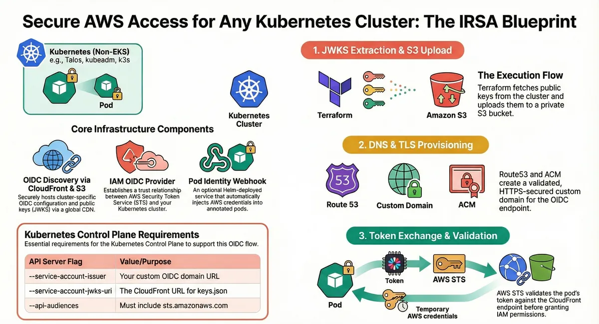 Secure AWS Access for Self-Managed Kubernetes: Implementing IRSA Without EKS
